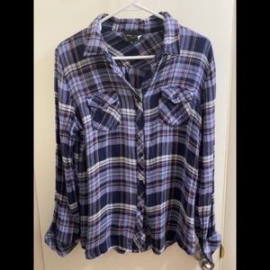 Blue/purple plaid shirt
